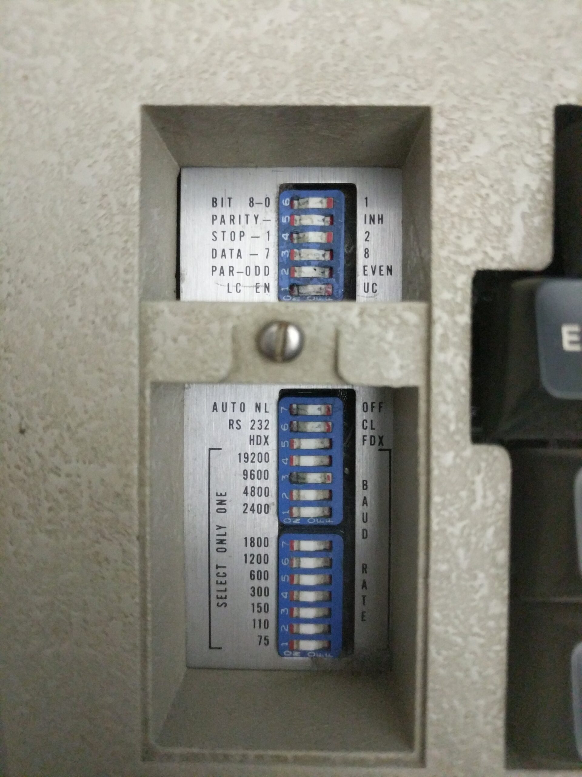 ADM-3A front console switches